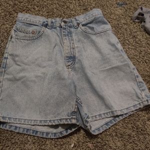 Blue jean shorts